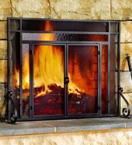 Fireplace Screen - Glass Doors