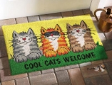 Cool Cats Door Mat